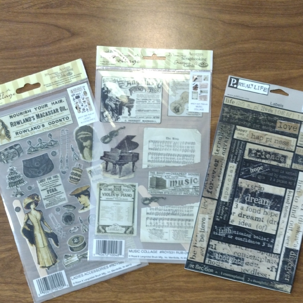 Vintage-Inspired Craft Stickers Set